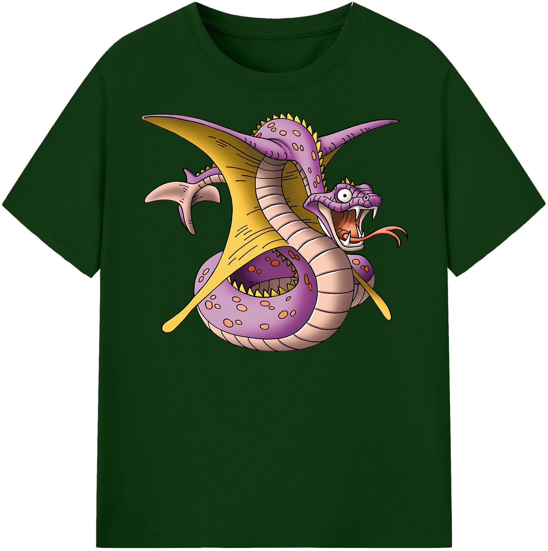 （画像用） ドラゴンクエスト Doragon Kuesuto Dragon Quest 綿100％半袖Tシャツ（フロントプリント）